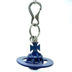 vivienne westwood 3D orb leather key chain ORB blue