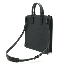 LOUIS VUITTON Monogram Taurillon Sac Pla Tote Bag Shoulder Noir Black M55924