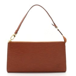 LOUIS VUITTON Epi Pochette Accessoire Pouch Handbag Leather Kenya Brown M52943