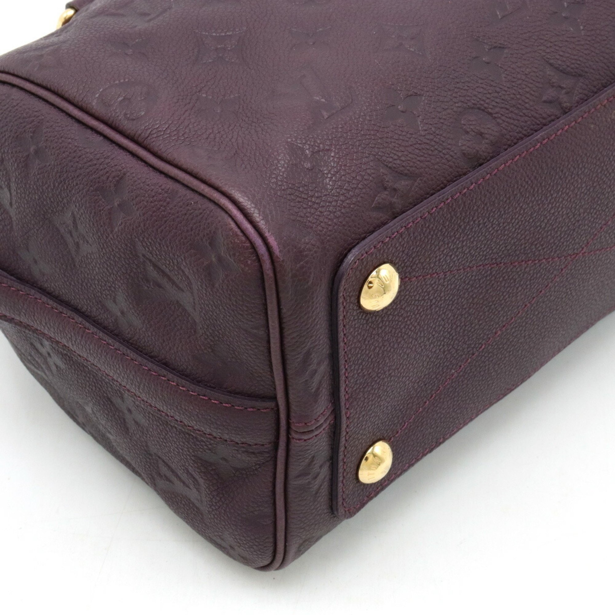 LOUIS VUITTON Monogram Empreinte Speedy Bandouliere 25 Handbag Shoulder Bag Orb Purple M40765