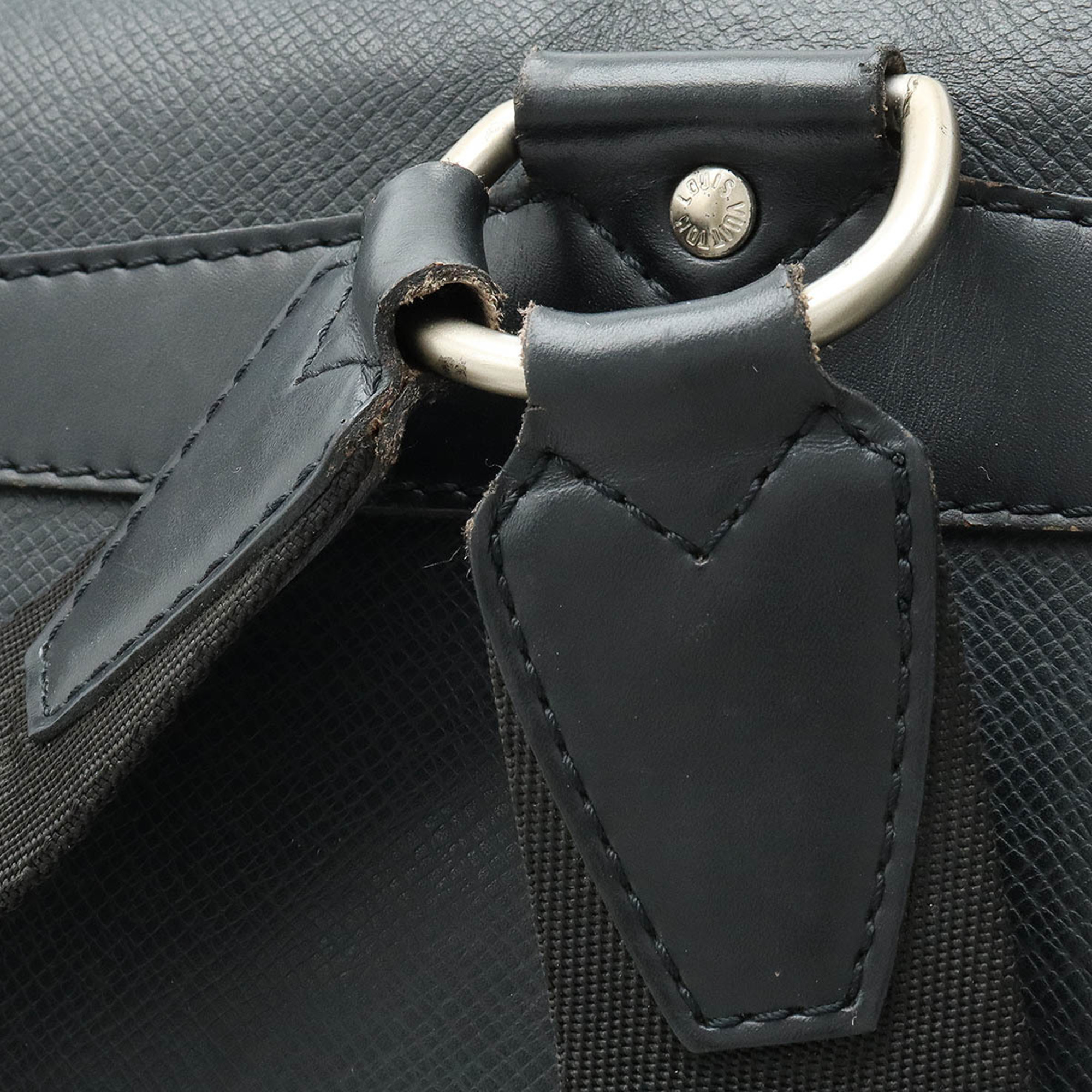LOUIS VUITTON Taiga Cassiar Backpack Rucksack Daypack Ardoise Black M30172