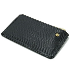 LOUIS VUITTON Louis Vuitton Epi Pochette Cle Coin Case Purse Noir Black with Key Hook M63802