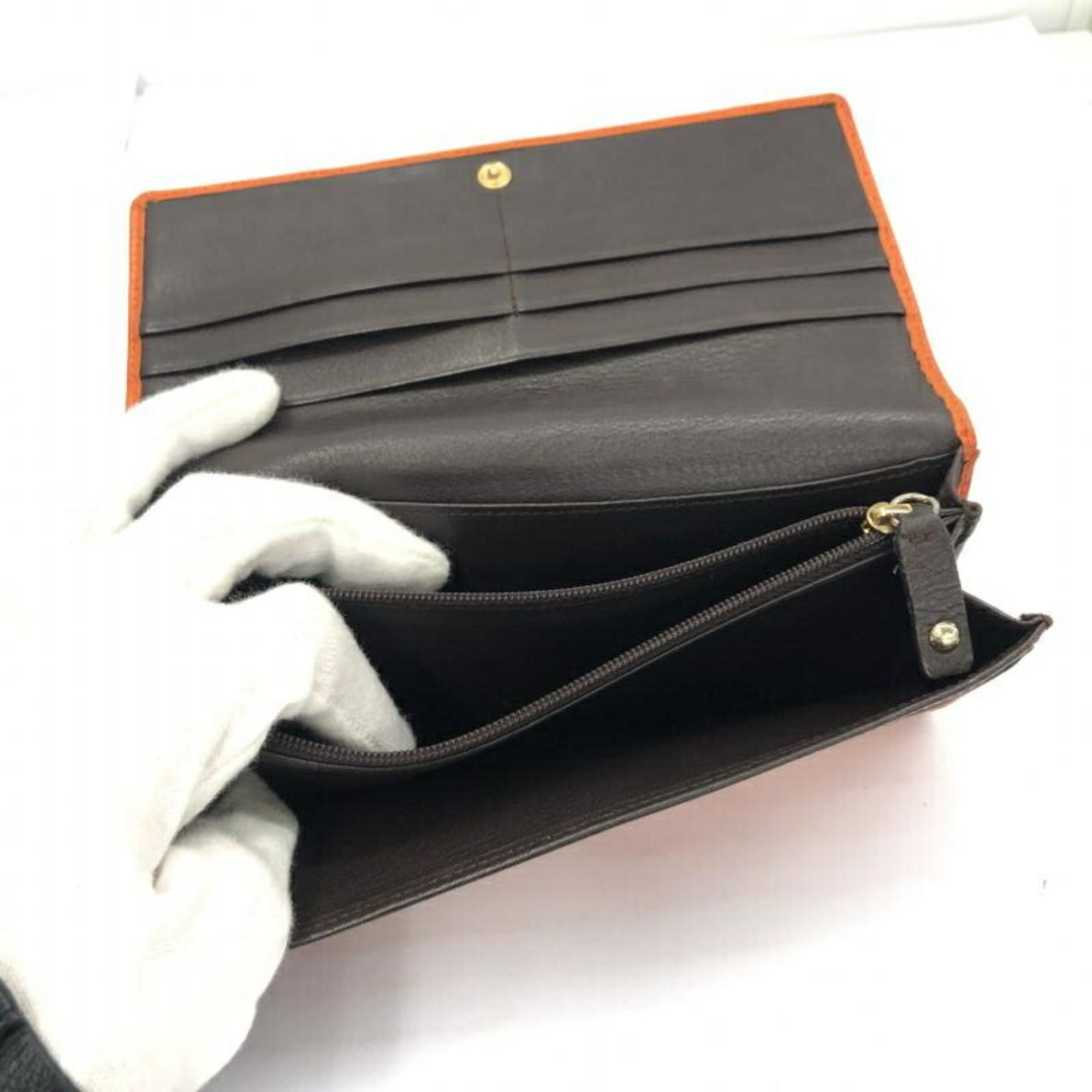LOEWE Monogram Leather Long Wallet R-C