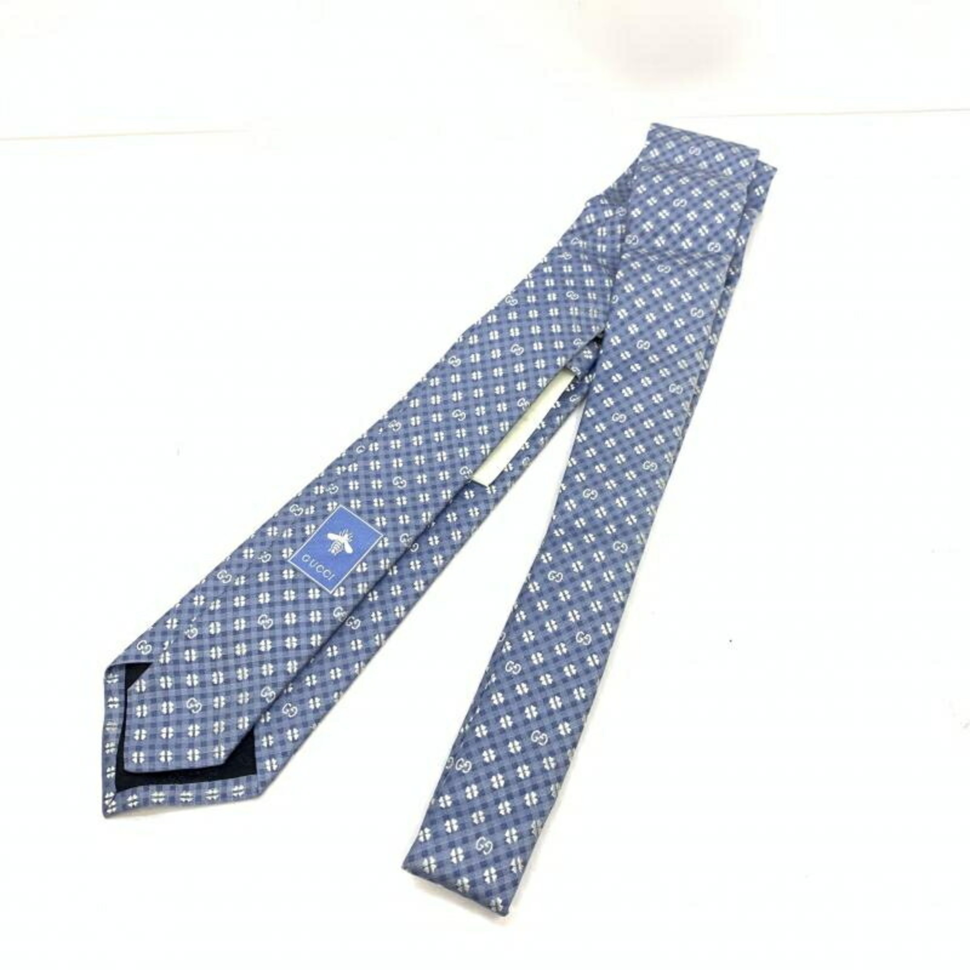 GUCCI Silk Tie Clover x GG 597126 4E002 Gucci