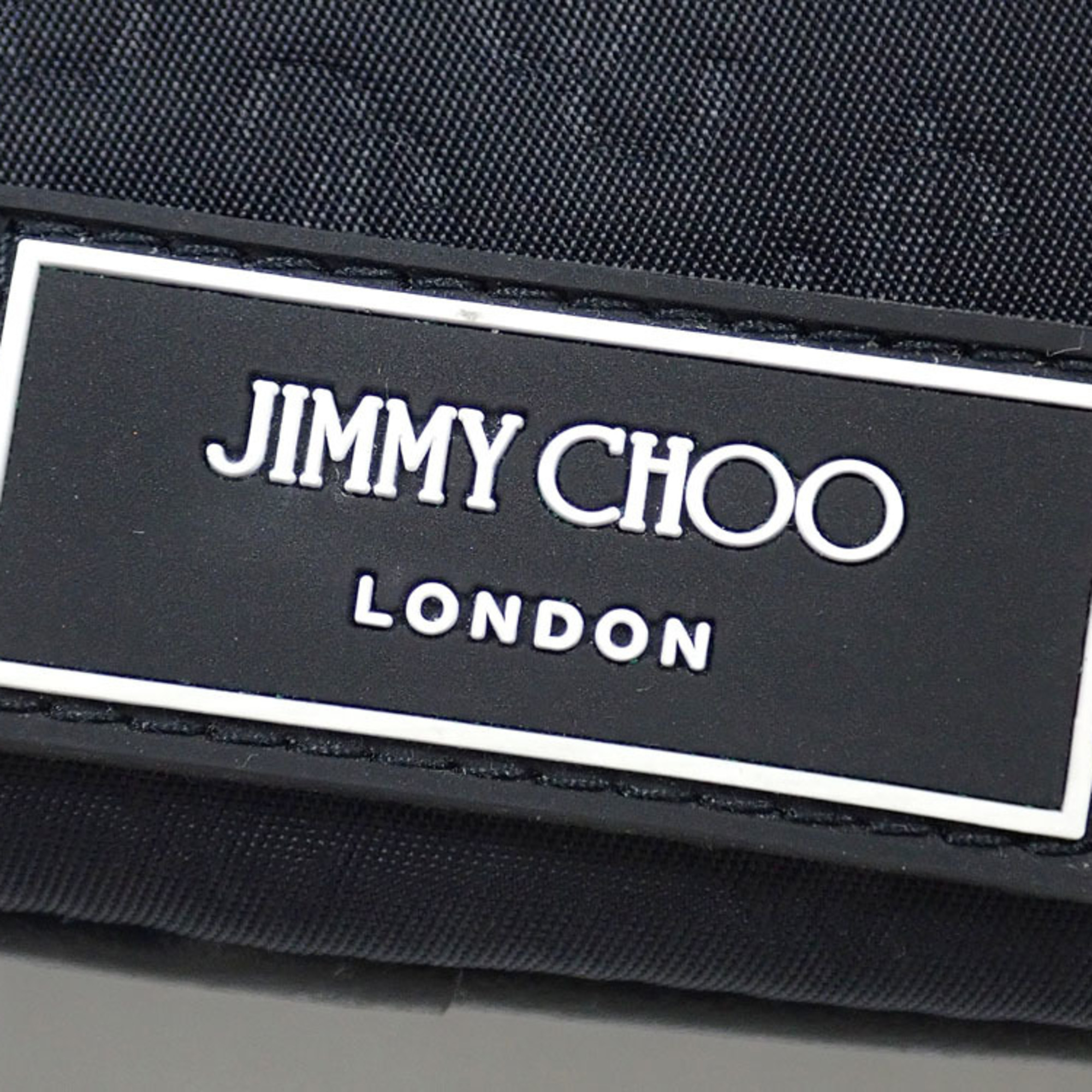 Jimmy Choo Second Bag Men's Black Nylon Travel DENYON.AQB 231 A210538