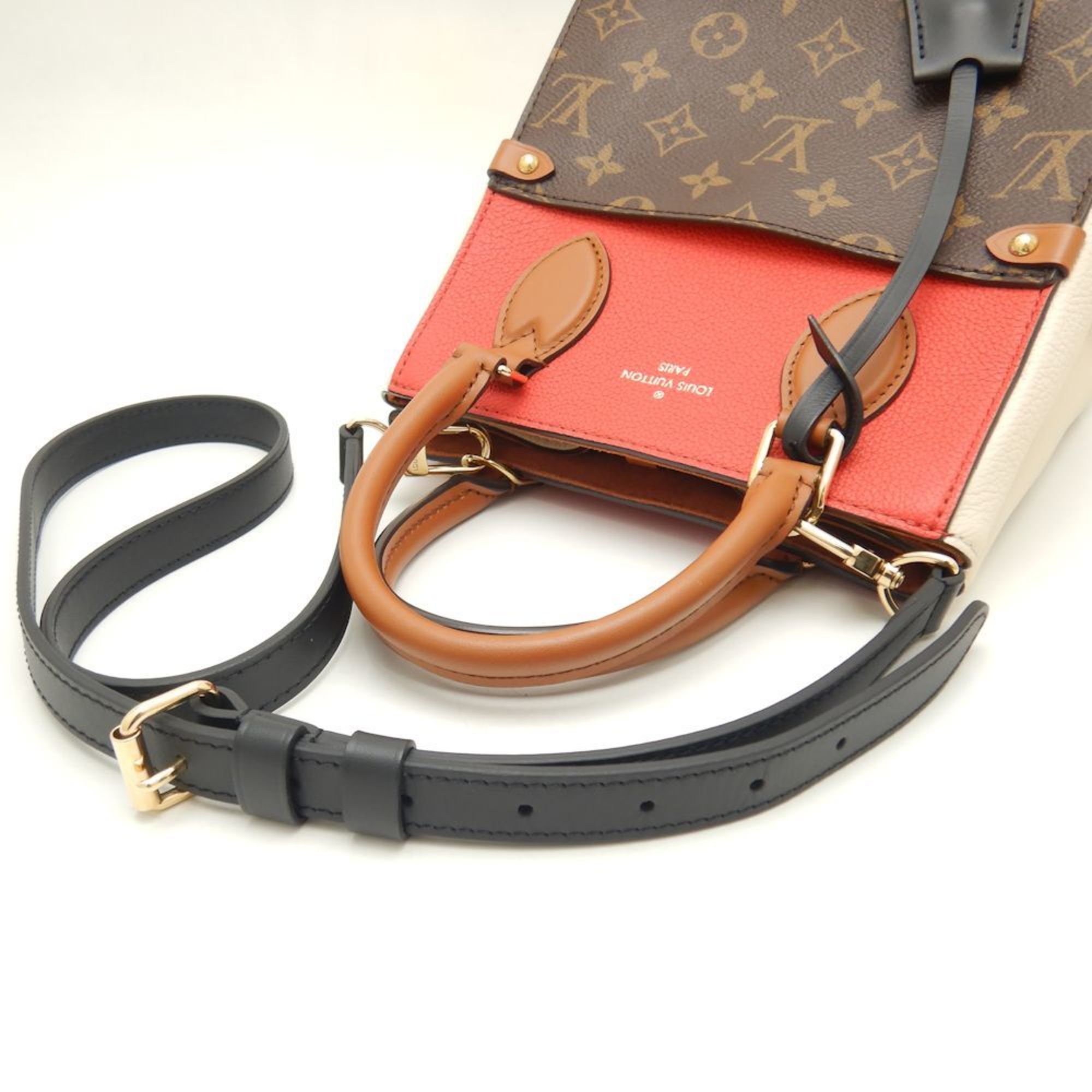 LOUIS VUITTON Monogram Fold Tote PM M45389 Bag Threes Crème 251480