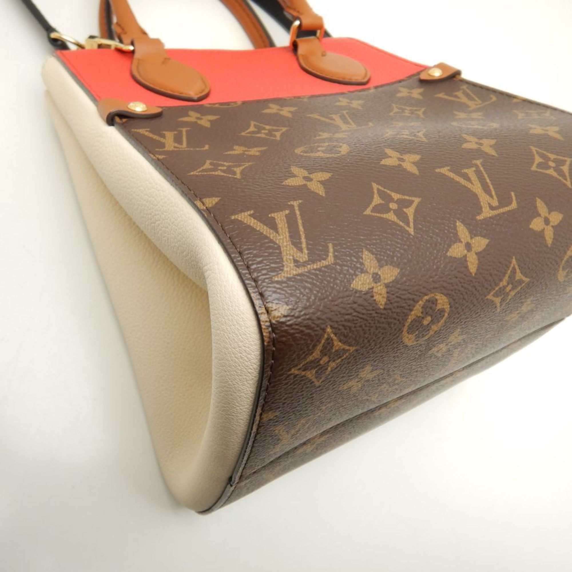 LOUIS VUITTON Monogram Fold Tote PM M45389 Bag Threes Crème 251480