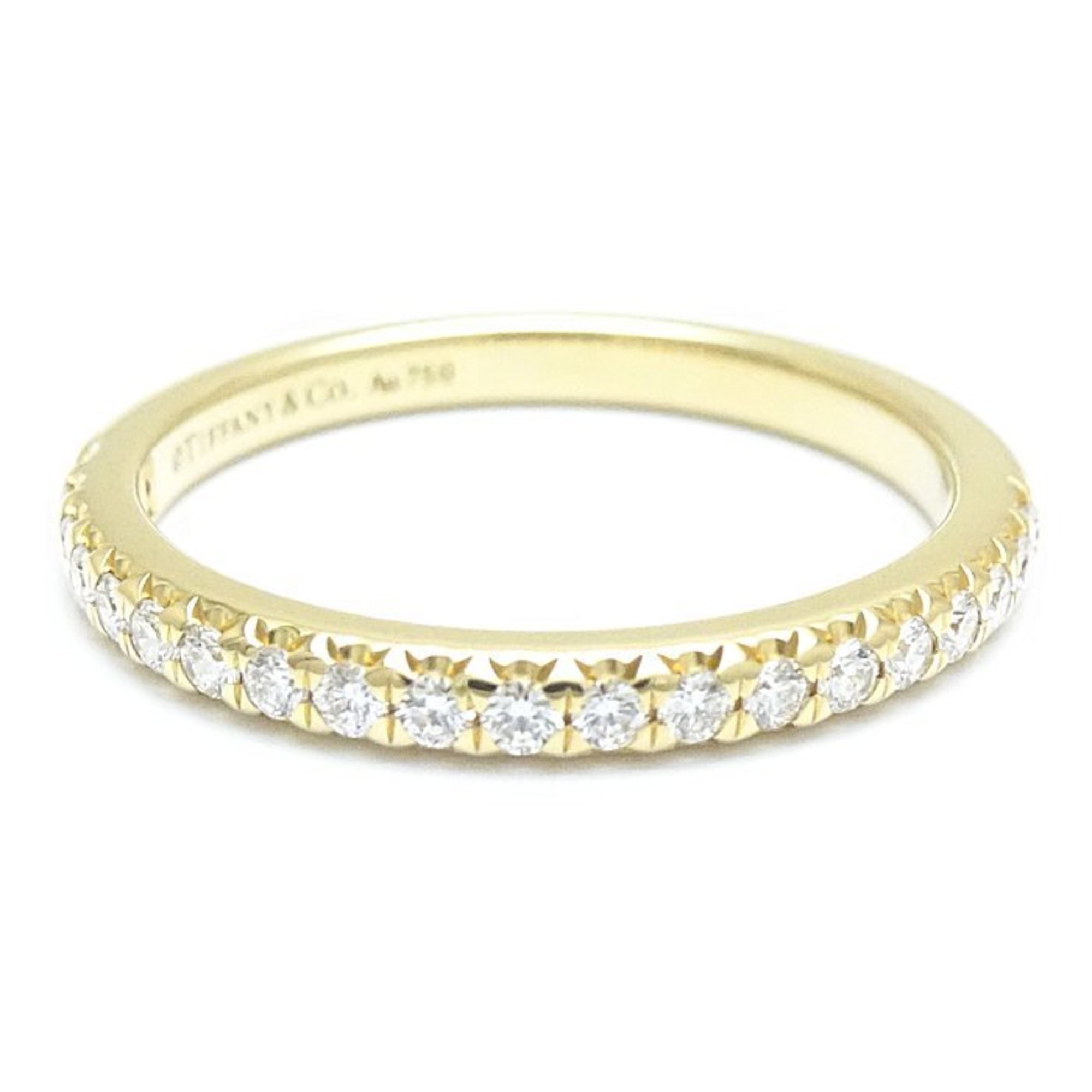 TIFFANY&Co. Tiffany Half Eternity Diamond Ring K18YG Yellow Gold 291241