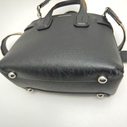 BURBERRY BABY BANNER 4078477 Handbag Leather Black Ladies