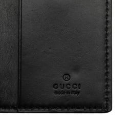 Gucci Guccisima Interlocking G Key Case 6 Rows 473924 Black Leather Men's GUCCI