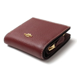 COACH Coach PEANUTS Collaboration Snap Wallet Snoopy Lights Bifold Wine Red CF252 IMMZI Men's Women's