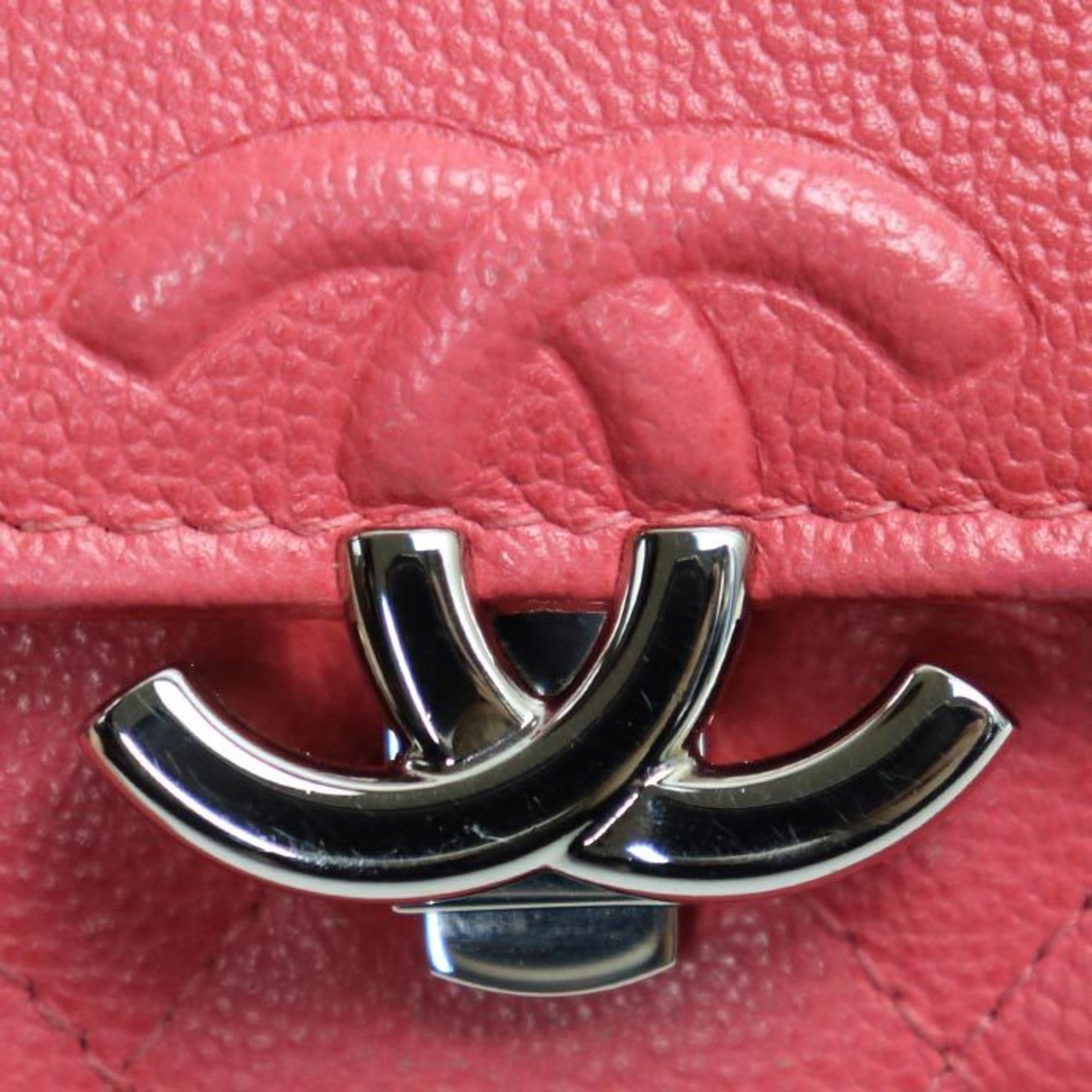 CHANEL Matelasse Small Flap Wallet Trifold Pink Ladies