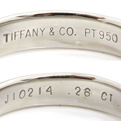 TIFFANY&Co. Tiffany Pt950 Platinum Dots Solitaire Ring Diamond 0.26ct 6.2g Women's