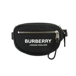Burberry BURBERRY body bag waist pouch nylon black silver metal fittings 8029091 Body Bag