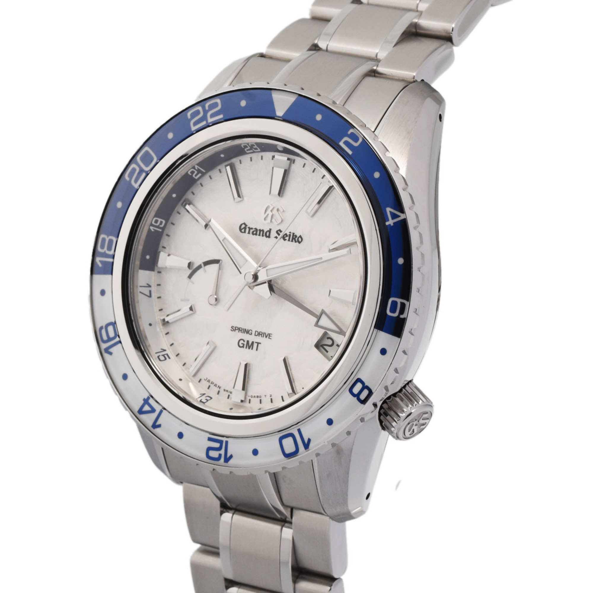 SEIKO Grand Seiko Sports Collection GMT 20th Anniversary 1500 Limited SBGE275 Men's SS Watch Spring Drive White Dial