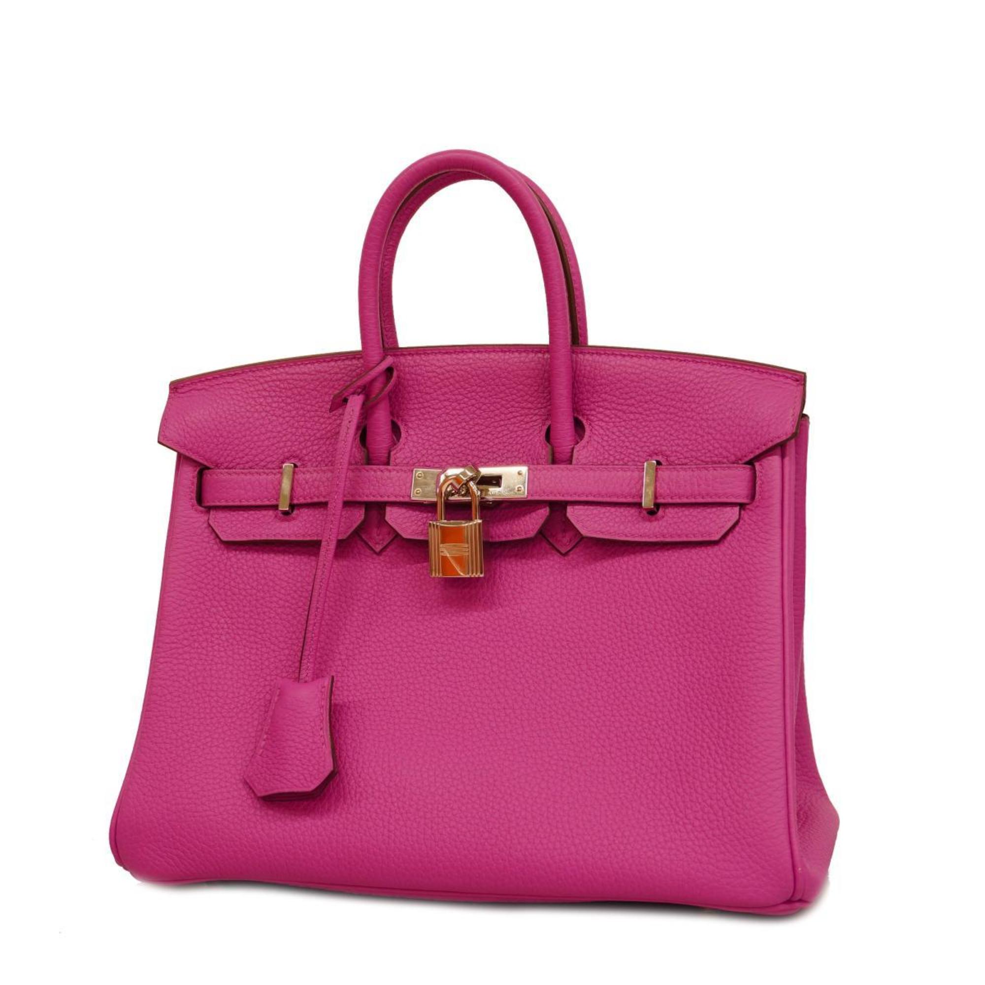 Hermes Handbag Birkin 25 A Stamp Togo Rose Purple Ladies