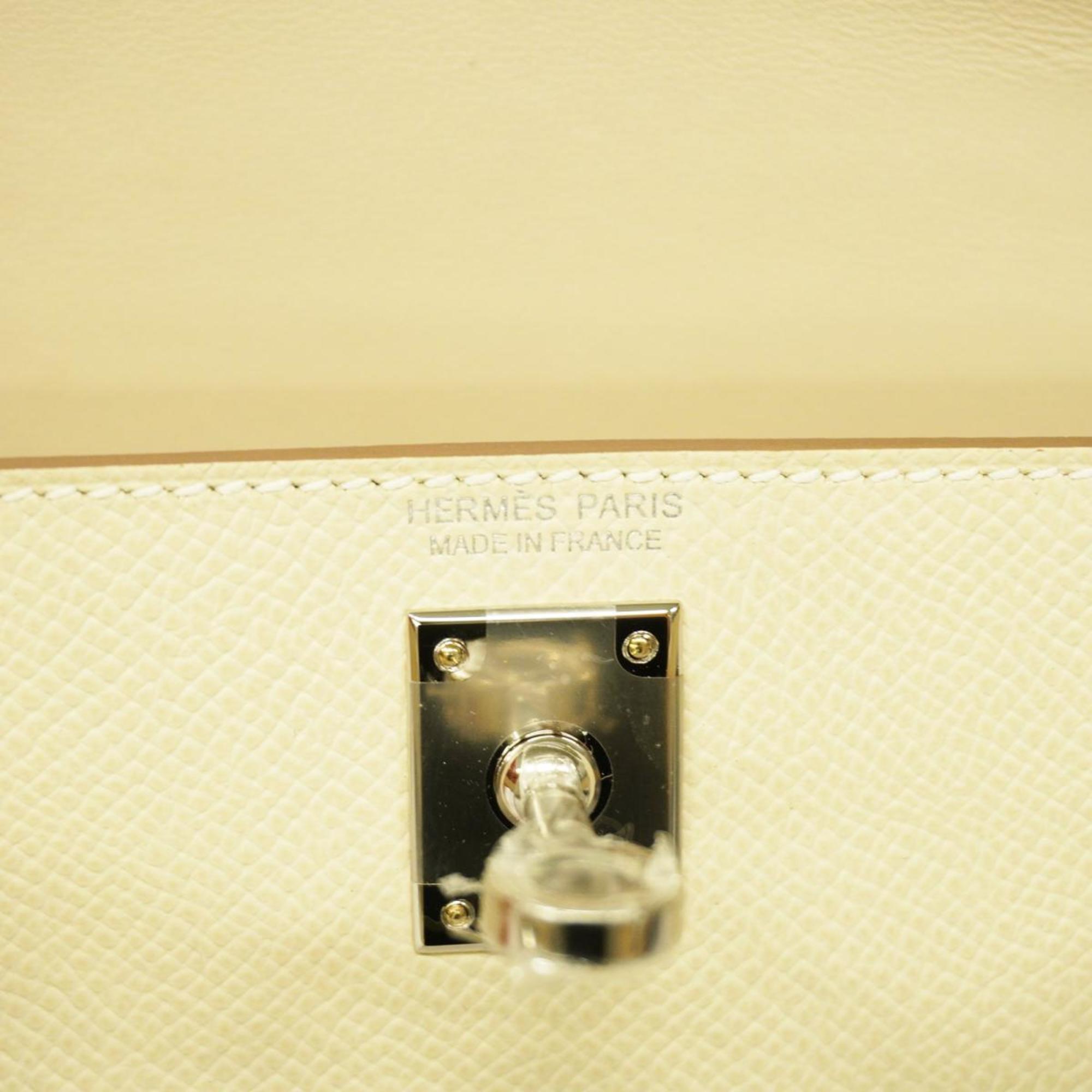 Hermes Handbag Kelly B Engraved Vaux Epson Cle Ladies