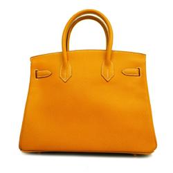 Hermes Handbag Birkin 30 □C engraved Ardennes Natural Ladies