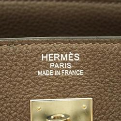 Hermes Handbag Birkin 40 Y Engraved Togo Chocolat Ladies