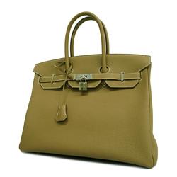 Hermes Handbag Birkin 35 Y Engraved Togo Etoupe Ladies