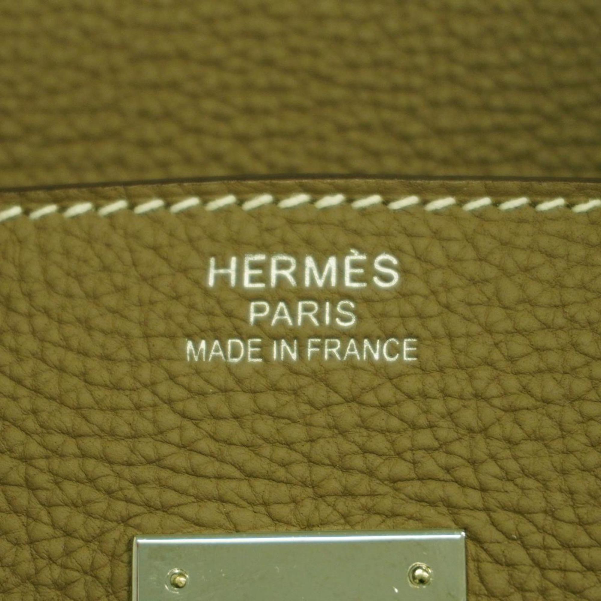 Hermes Handbag Birkin 35 Y Engraved Togo Etoupe Ladies