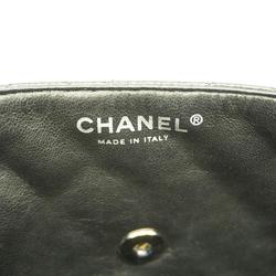 Chanel Shoulder Bag Matelasse Chain Caviar Skin Black Ladies