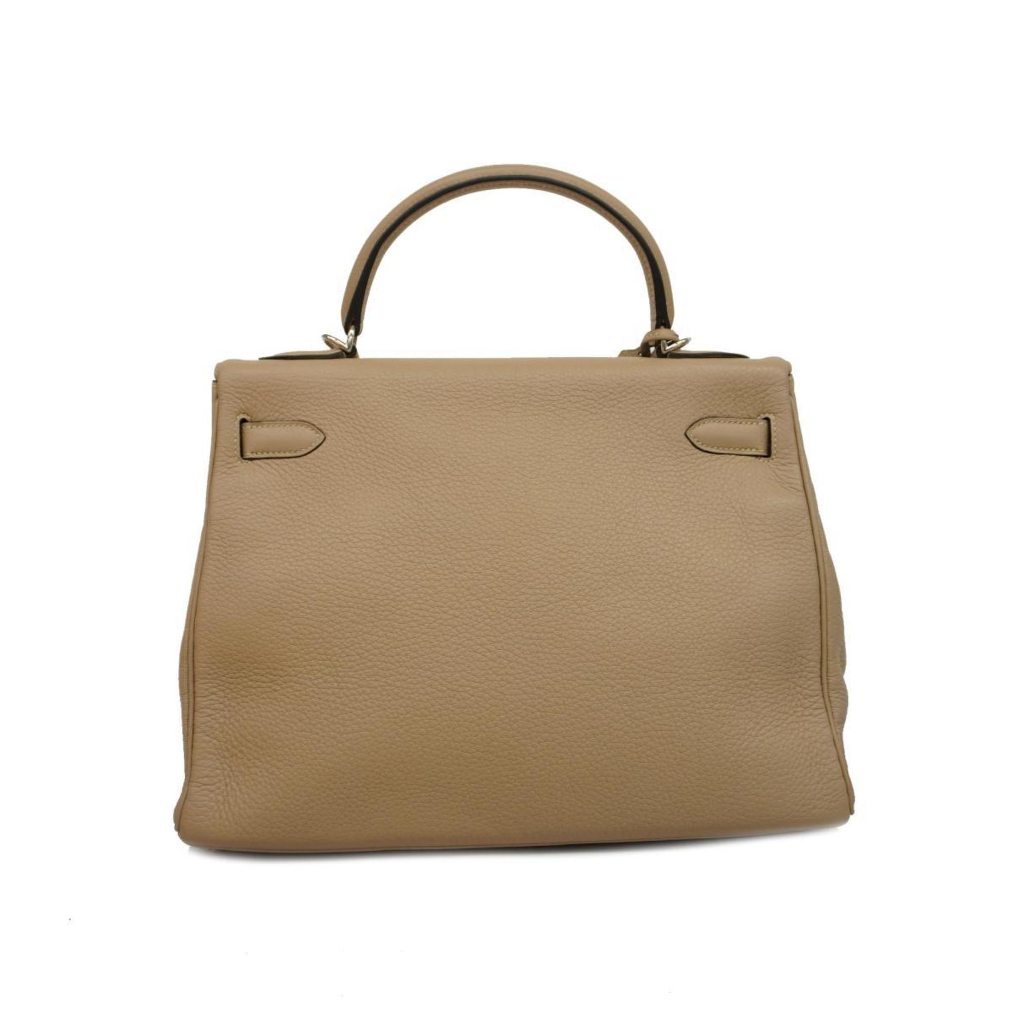 Hermes Handbag Kelly 32 □G Stamp Togo Beige Ladies