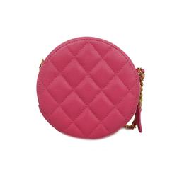 Chanel Shoulder Bag Matelasse Chain Caviar Skin Pink Ladies