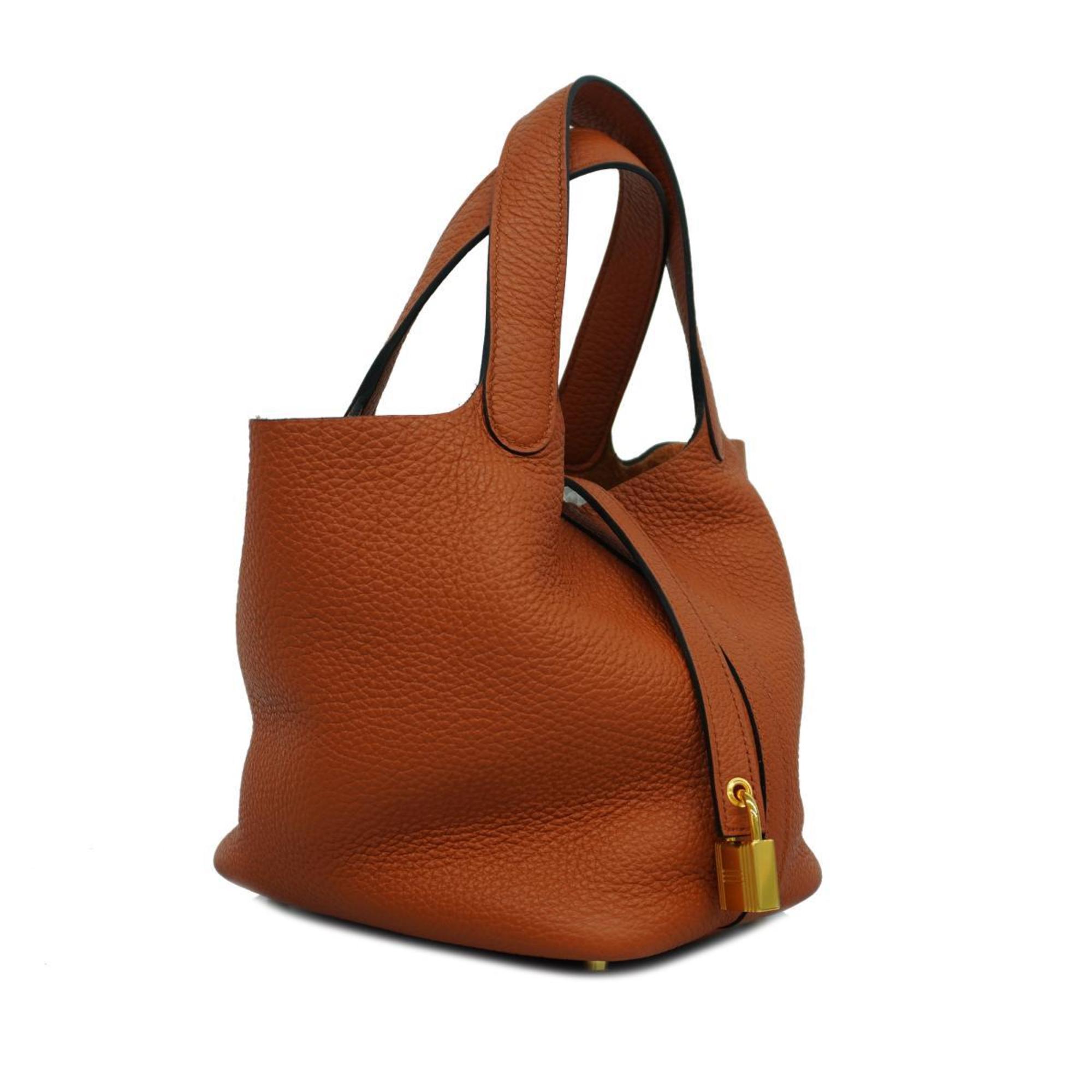 Hermes Handbag Picotan Lock PM U Engraved Taurillon Clemence Cuible Ladies