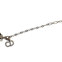 Christian Dior J'ADIOR Choker Women's Rhinestone Silk Metal Black Necklace A210663