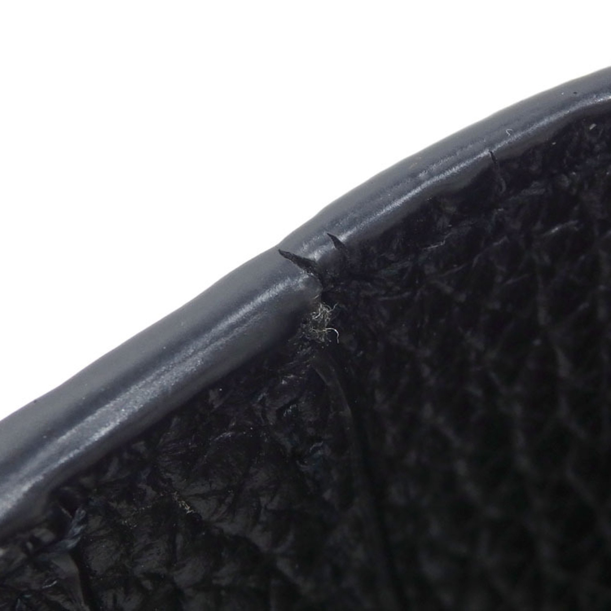 Saint Laurent Bifold Long Wallet Men's Black Leather 041831