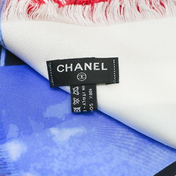 CHANEL Exclusive Edition 2016 Large Shawl Stole Multicolor 100% Silk