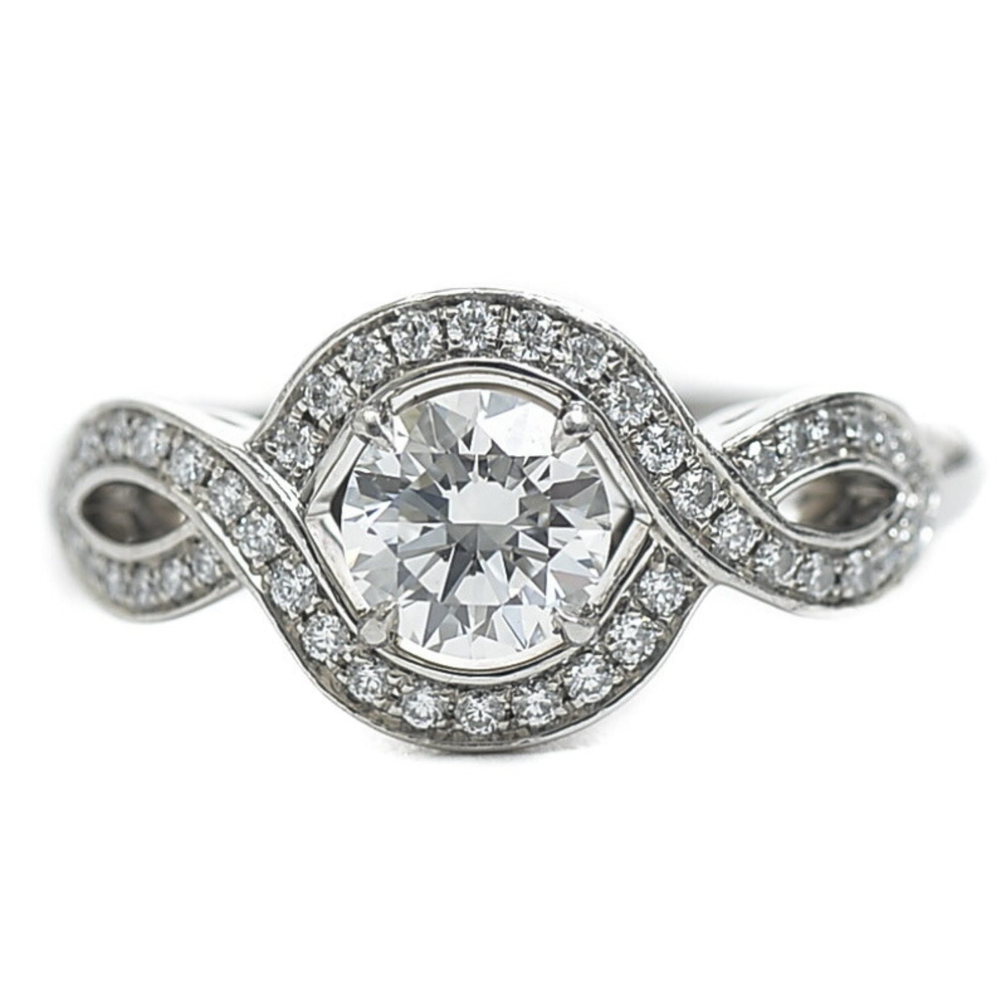 Harry Winston Lily Cluster Diamond Ring D0.51ct F VVS1 3EX Pt950 No. 9