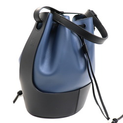 LOEWE Balloon Bag Medium 2Way Shoulder Navy Black 326.76AC30 Women's