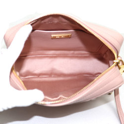Miu Miu MIU Matelasse Chain Shoulder Bag Pink 5BH118 Women's