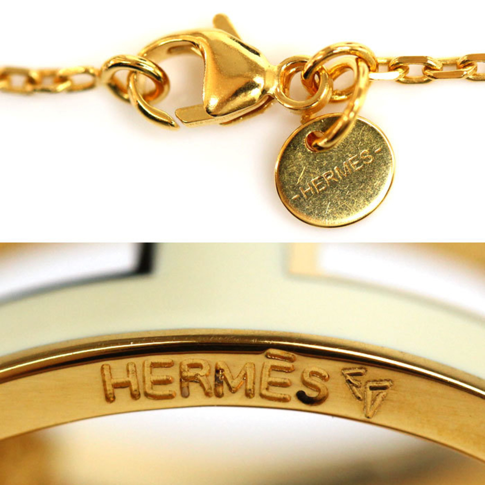 HERMES GP Pop Ash Necklace 5.1g 50cm Ladies