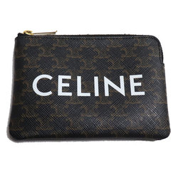 CELINE Triomphe Coin & Business Card Holder/Card Case Wallet/Coin Brown 10C662CA2.38NO Ladies