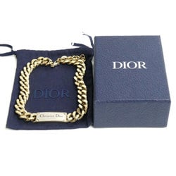 Christian Dior Brass COUTURE Chain Link Necklace N2064HOMMT D012 165.0g 40~47cm Men's