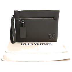 LOUIS VUITTON Louis Vuitton Takeoff Pouch Clutch Bag Aerogram Khaki M81735 Men's