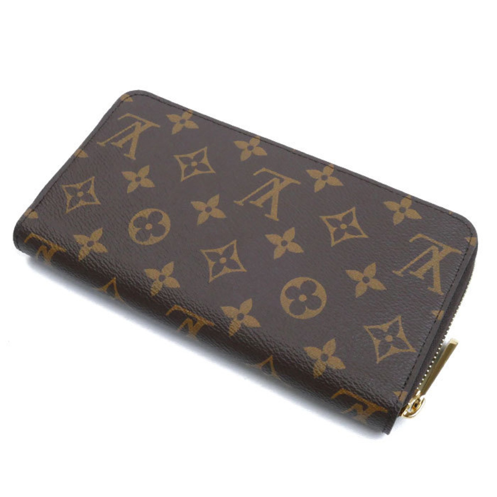 LOUIS VUITTON Zippy Wallet Long Round Monogram M42616 Women's