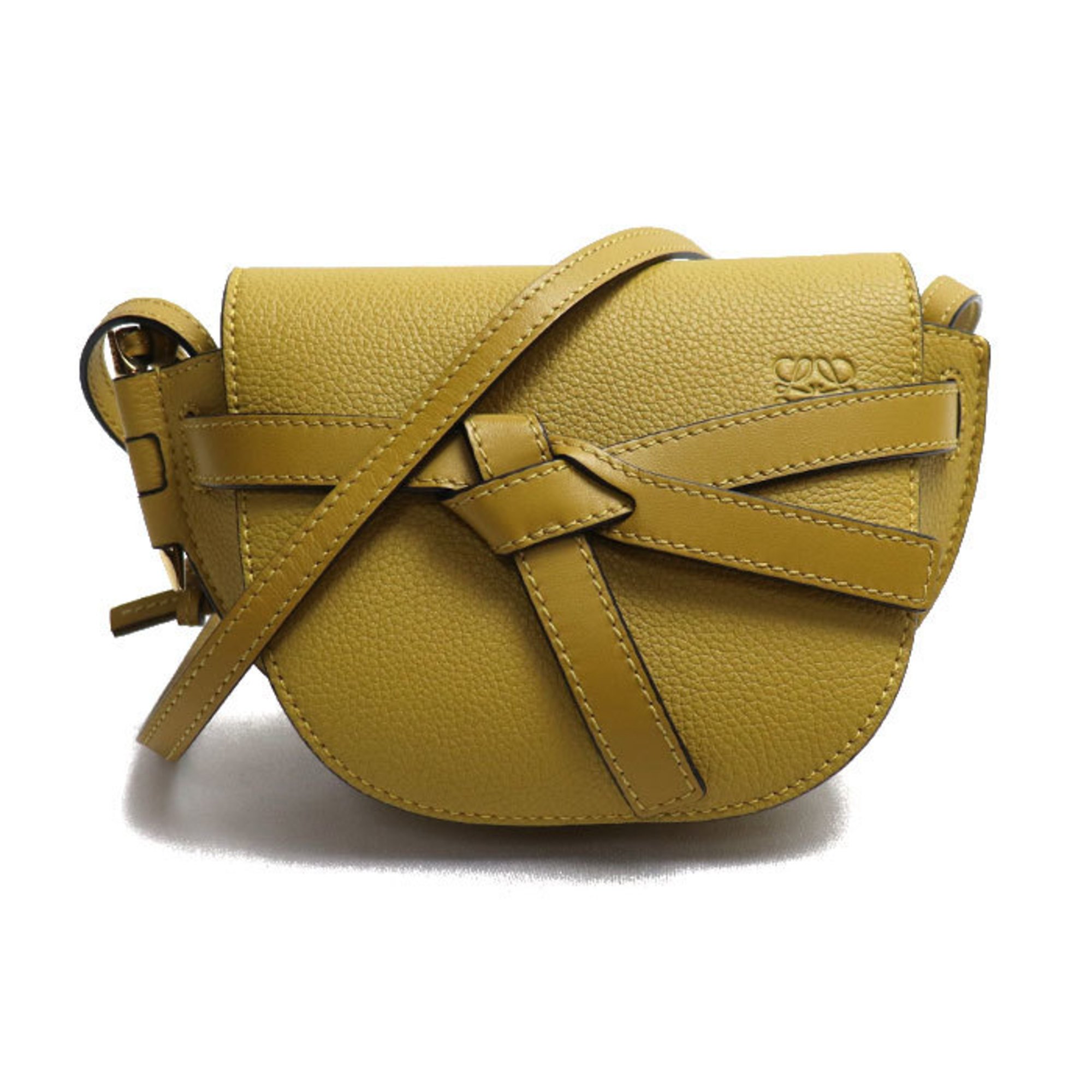 LOEWE Gate Bag Shoulder Ochre (Yellow) Women's