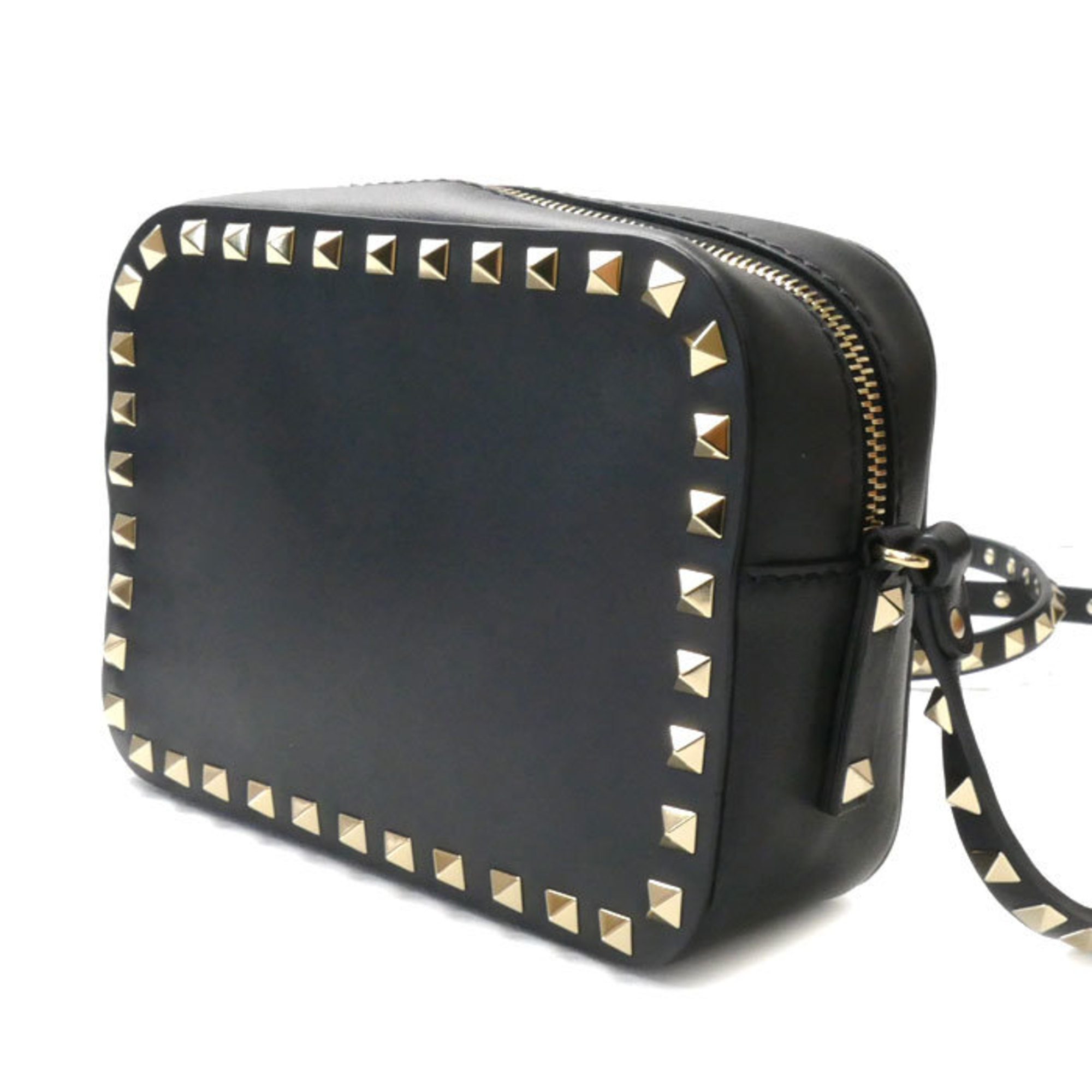 Valentino Garavani Camera Bag Rockstud Shoulder Black 3W2B0809VSF Women's