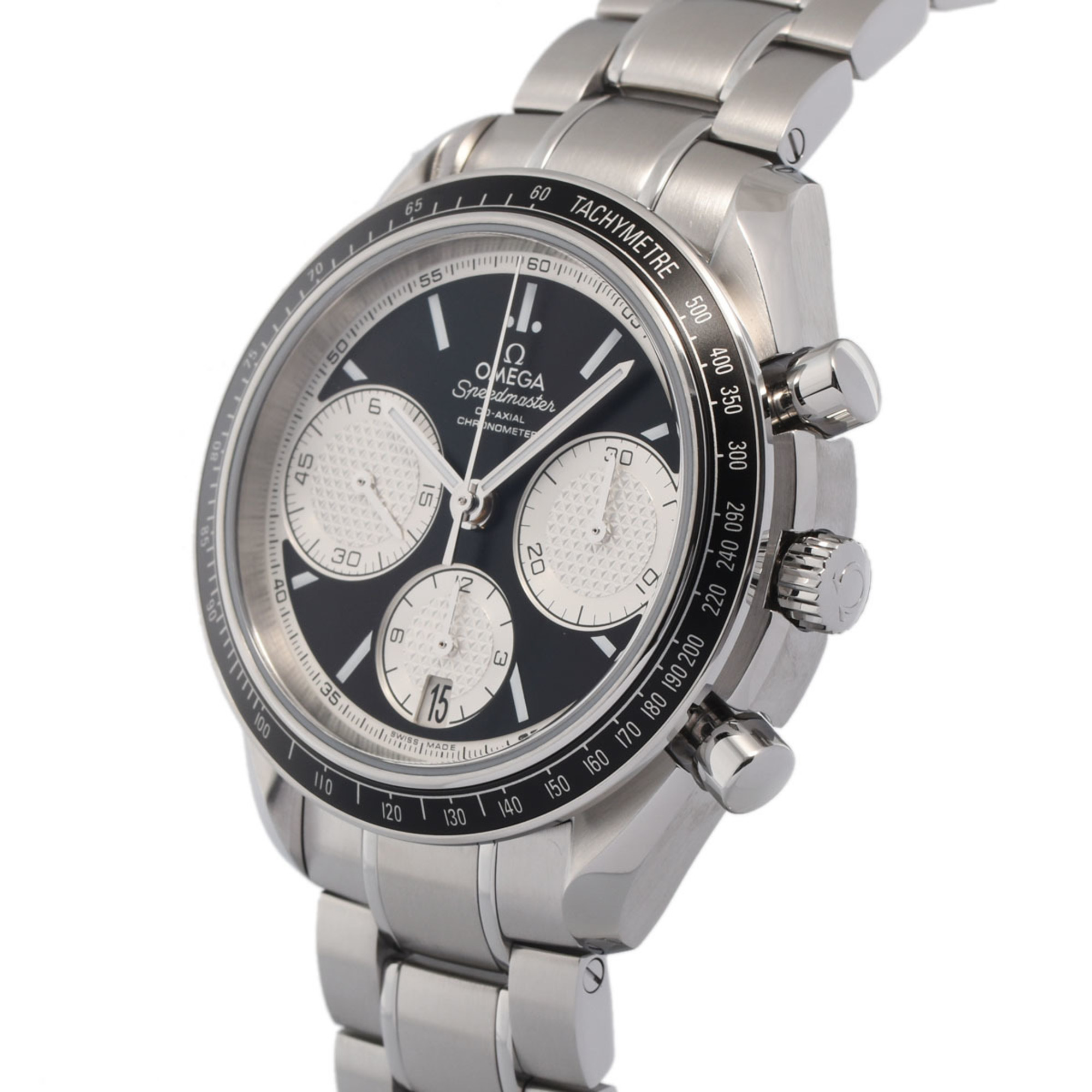 OMEGA Speedmaster Racing Chrono 326.30.40.50.01.002 Men's SS Watch Automatic Black/Silver Dial