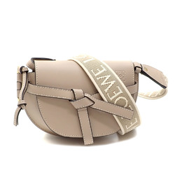 Loewe Shoulder Bag Gate Dual Women's Sand Soft Calf Jacquard A650N46X13 A6046592