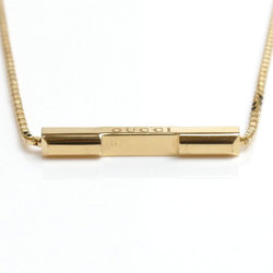GUCCI K18YG Yellow Gold Link to Love Bar Necklace 662108 J8500 8000 5.5g 42-45cm Women's