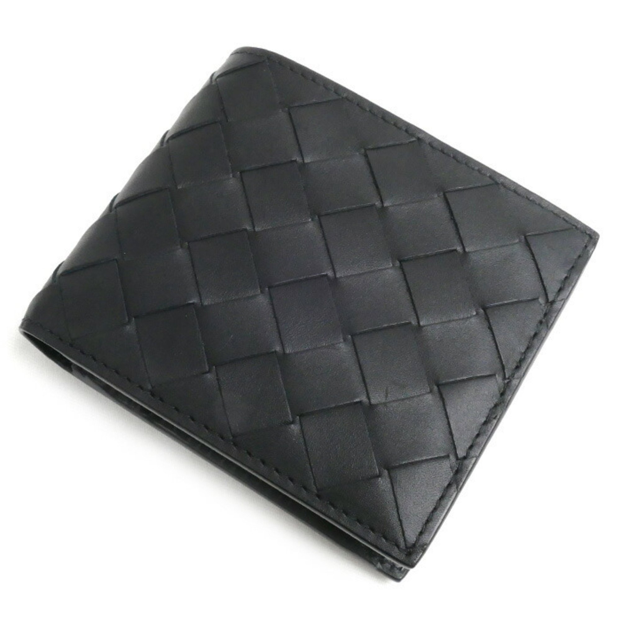 BOTTEGA VENETA Intrecciato Bifold Wallet Black 740273 VCPQ4 8803 Men's