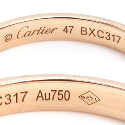 CARTIER K18PG Pink Gold Damour Wedding Full Eternity Ring B4093547 Diamond 47 1.7g Ladies