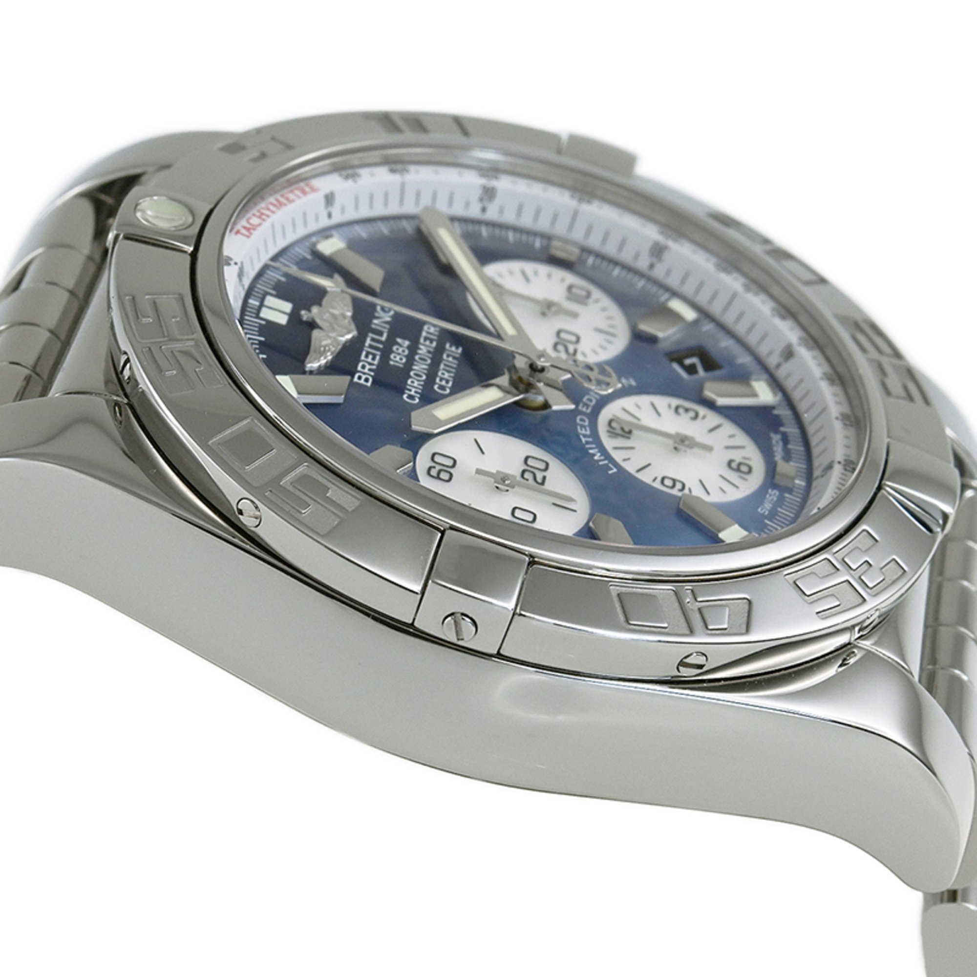 BREITLING Chronomat 44 MOP Black & White Watch Limited 400 AB0110(A011BWJPA)