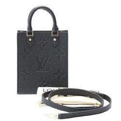 LOUIS VUITTON Shoulder Bag Monogram Petite Sac Plat M81417 Louis Vuitton Black