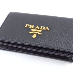 Prada Bifold Card Case Nero Black Saffiano Leather 1MC122 Holder Women's Men's Unisex A6046786